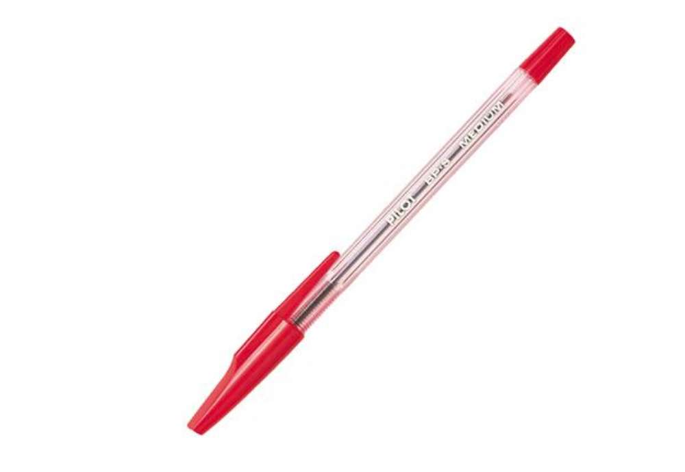 Immagine di Penna a sfera con cappuccio BP S - punta media 1 mm - rosso - Pilot