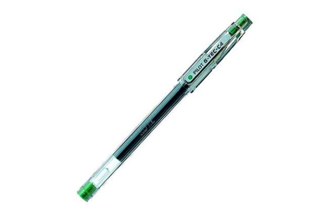 Immagine di Penna a sfera Gel G Tec C4 - punta 0,4 mm - verde - Pilot