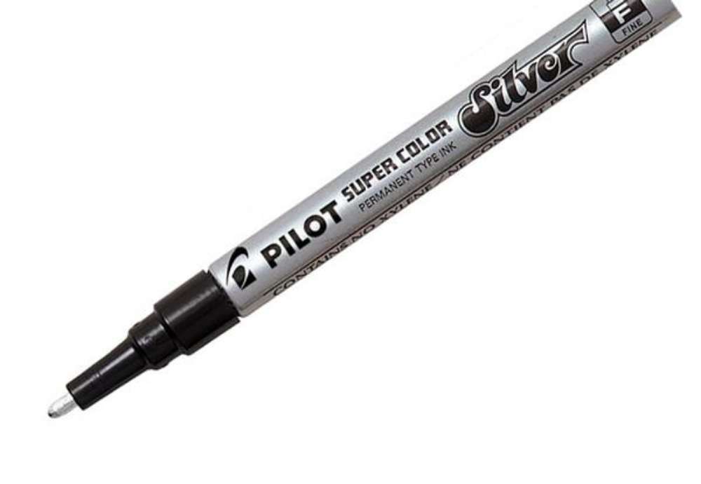 Immagine di Marcatore a vernice Super Color - argento - punta fine 3 mm - Pilot