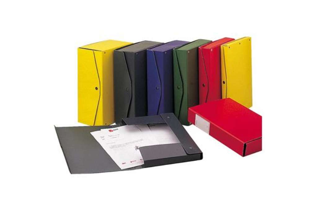 Immagine di Scatola archivio Project - dorso 8 cm - 25 x 35 cm - rosso - Esselte