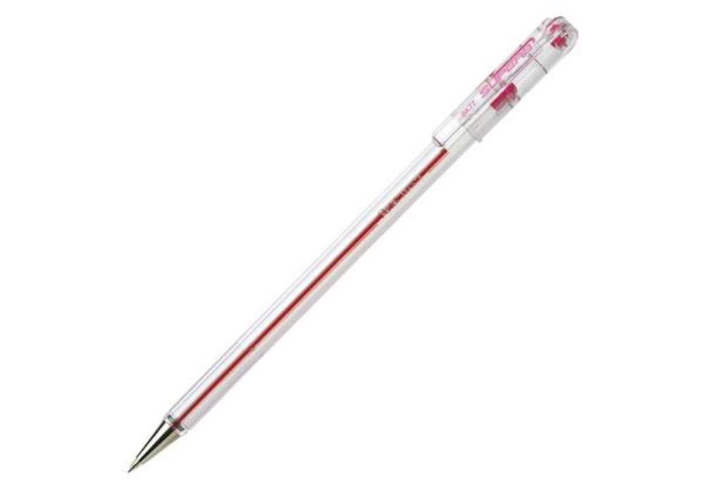 Immagine di Penna a sfera con cappuccio Superb BK77 - punta 0,7 mm - rosso - Pentel