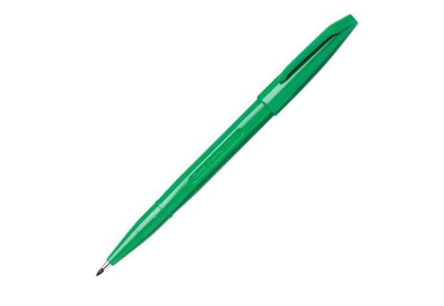 Immagine di Pennarello Sign Pen S520  punta feltro - punta 2,00mm - verde - Pentel