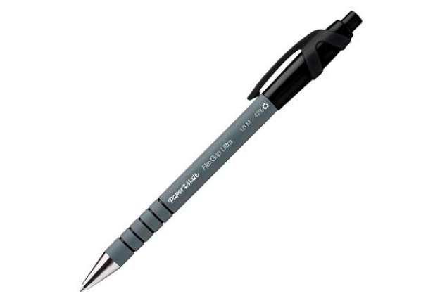 Immagine di Penna a sfera a scatto Flexgrip Ultra - punta 1 mm - nero - Papermate