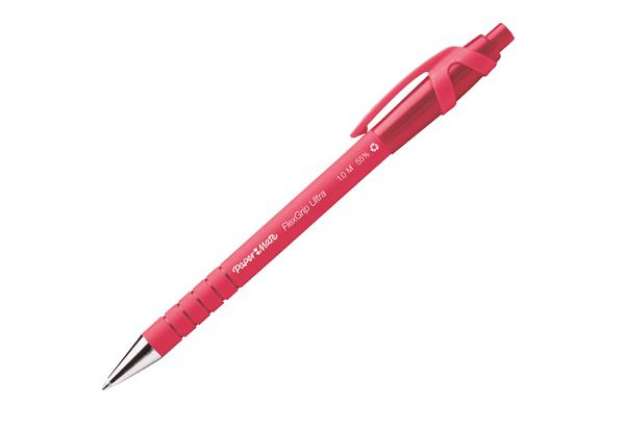 Immagine di Penna a sfera a scatto Flexgrip Ultra - punta 1,0mm - rosso - Papermate