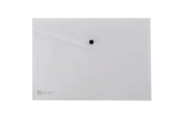 Immagine di Busta con bottone Pull - 21x29,7 cm - trasparente - King Mec