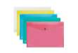 Immagine di Busta con bottone Pull - A4 - PP - colori assortiti - King Mec