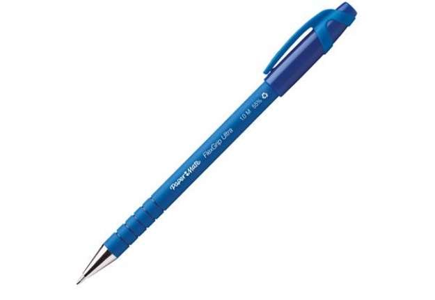 Immagine di Penna a sfera con cappuccio Flexgrip Ultra - punta 1,0mm  - blu - Papermate