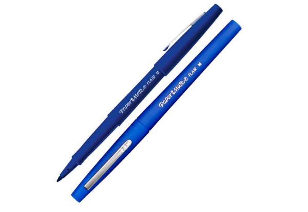 Immagine di Pennarello Flair Nylon - punta feltro - 1,10mm - blu - Papermate