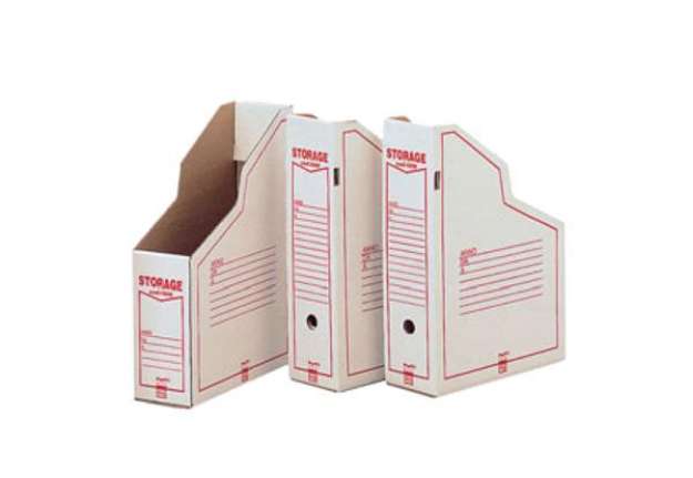 Immagine di Portariviste Storage Dox 1606 - 87 x 34 x 24,5 cm - bianco/rosso - Esselte Dox
