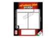 Immagine di Etichette adesive - in carta - permanenti - 83 x 53 mm - 3 et/fg - 10 fogli - bianco - Markin