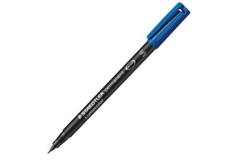 Immagine di Pennarello Lumocolor Permanent 313 - punta 0,4mm - blu - Staedtler