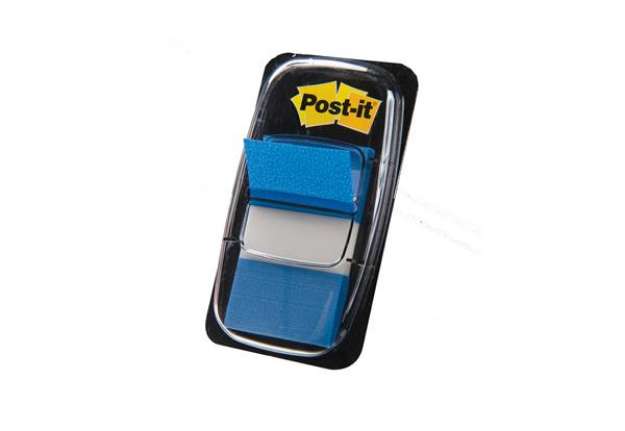 Immagine di Segnapagina Post-it Index Medium - 680-2 - 25,4 x 43,2 mm - blu - Post-it - conf. 50 pezzi