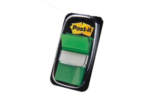 Immagine di Segnapagina Post-it Index Medium - 680-3 - 25,4x43,2 mm - verde - Post-it - conf. 50 pezzi