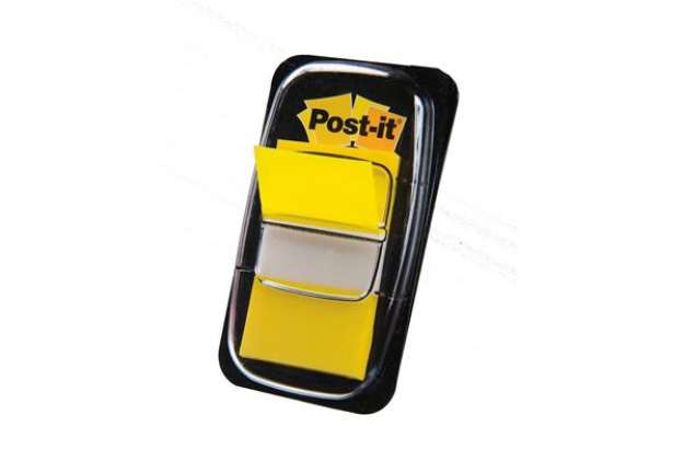 Immagine di Segnapagina Post-it Index Medium - 680-5 - 25,4 x 43,2 mm - giallo - Post-it - conf. 50 pezzi