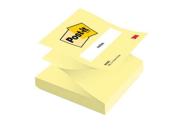 Immagine di Blocco Post-it Z Notes - R330 - 76 x 76 mm - giallo Canary - 100 fogli - Post-it
