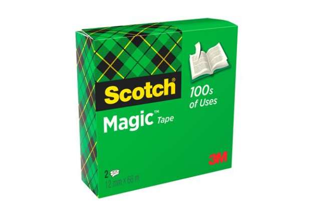 Immagine di Nastro adesivo Magic? 810 - permanente - 1,2 cm x 66 m - trasparente - Scotch - scatola 2 rotoli