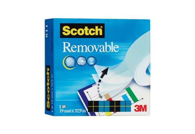 Immagine di Nastro adesivo Magic 811 - removibile - invisibile - 1,9 cm x 33 m - trasparente - Scotch