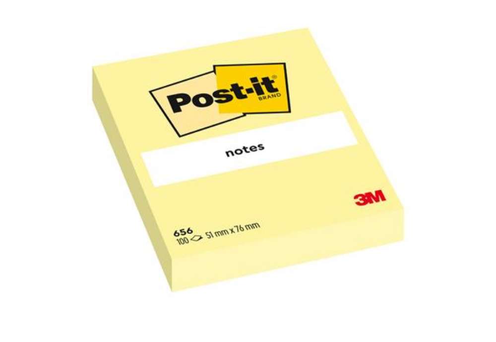 Immagine di Blocco foglietti - 656 - 76 x 51 mm - giallo Canary - 100 fogli - Post-it