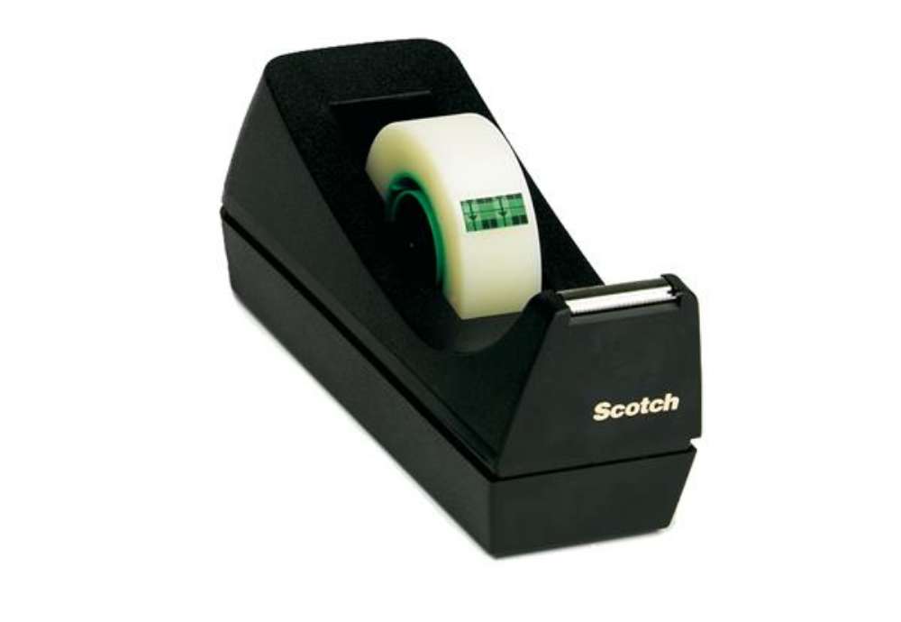 Immagine di Dispenser da tavolo C38 - per nastri 33 m - nero - Scotch