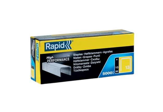 Immagine di Punti galvanizzati - 13/10 - 10 mm - metallo - Rapid - conf. 5000 pezzi