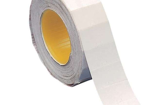 Immagine di Etichette removibili per Towa GS/GM e Motex 5500 - 21x12 mm - bianco - rotolo da 1000 etichette
