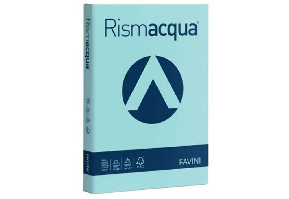Immagine di Carta Rismacqua - A4 - 140 gr - celeste 08 - Favini - conf. 200 fogli