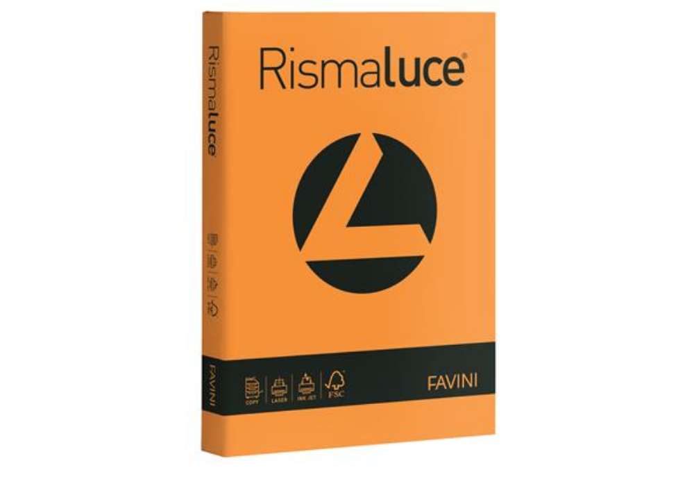 Immagine di Carta Rismaluce - A4 - 200 gr - arancio 56 - Favini - conf. 125 fogli