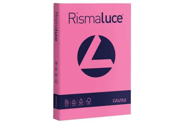 Immagine di Carta Rismaluce - A4 - 200 gr - ciclamino 58 - Favini - conf. 125 fogli