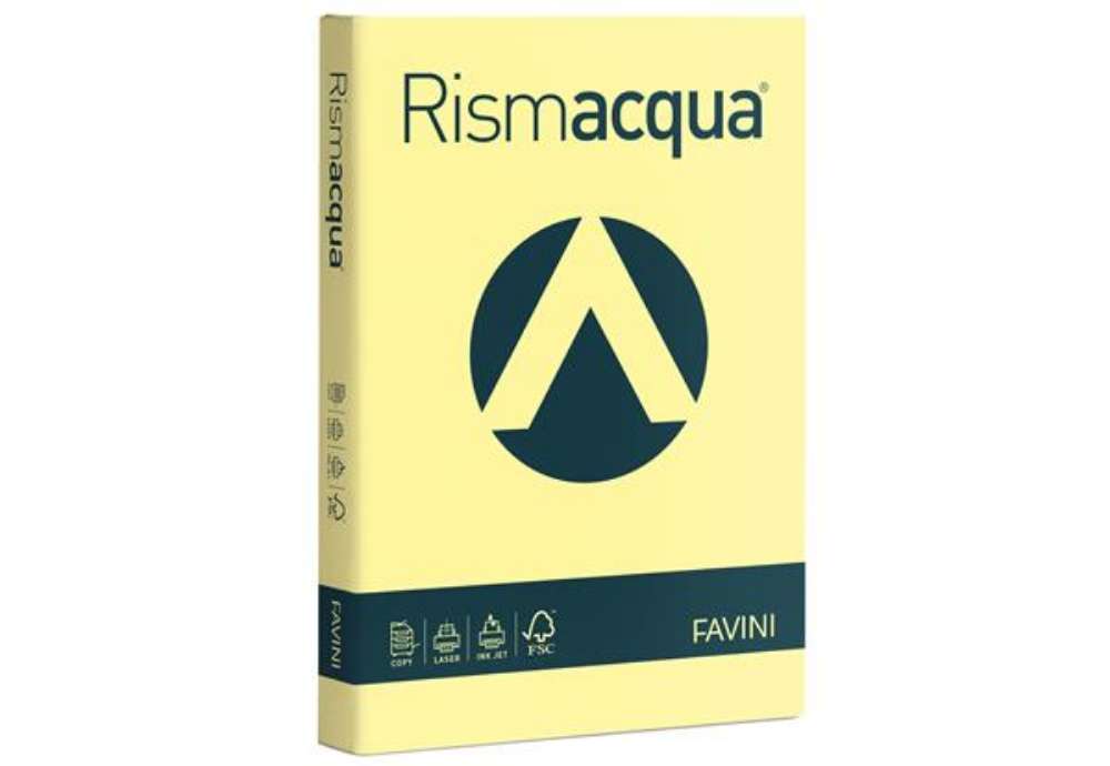 Immagine di Carta Rismacqua - A4 - 200 gr - giallo chiaro 07 - Favini - conf. 125 fogli