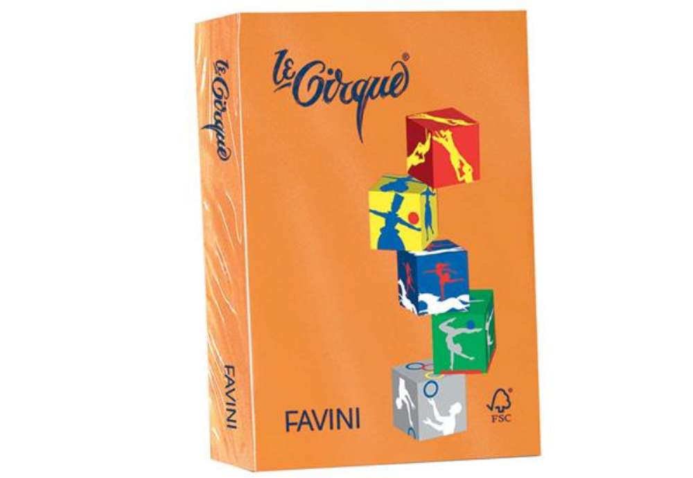 Immagine di Carta Le Cirque - A4 - 80 gr - arancio 205 - Favini - conf. 500 fogli