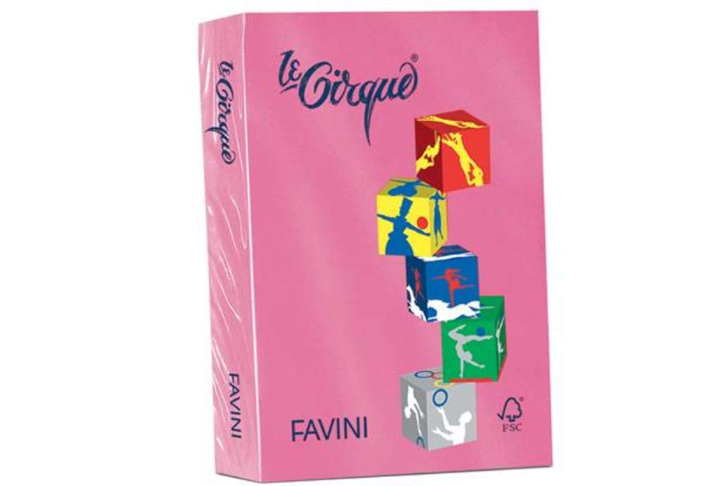 Immagine di Carta Le Cirque - A4 - 80 gr - ciclamino 206 - Favini - conf. 500 fogli