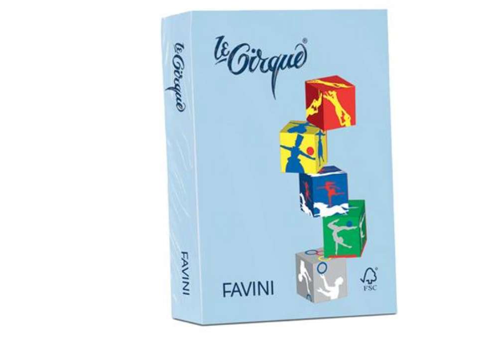 Immagine di Carta Le Cirque - A4 - 160 gr - azzurro pastello 106 - Favini - conf. 250 fogli