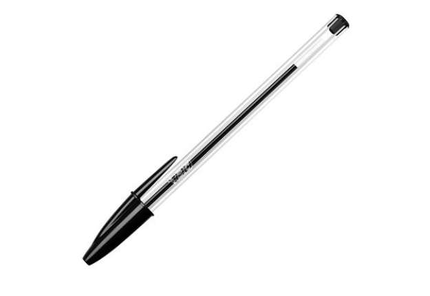 Immagine di Penna a sfera Cristal - punta media 1,0 mm - nero - Bic - conf. 50 pezzi