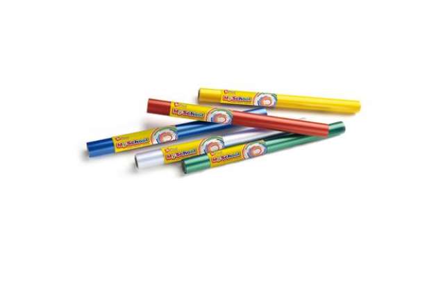 Immagine di Rotolo coprilibro Coverglass - 5 m x45 cm - PP - 72 mic - goffrato neutro - trasparente - Colorosa
