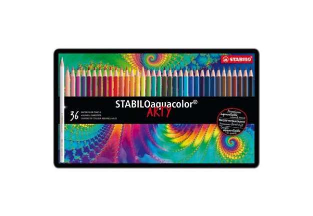 Immagine di Pastello Aquacolor 1636 - tratto 2,80 mm - colori assortiti - Stabilo - astuccio 36 pezzi