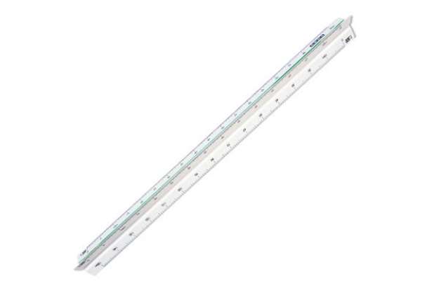 Immagine di Scalimetro Isoteck - 30cm - per catasto - scale 1:500-1000-1250-1500-2000-2500 - Arda