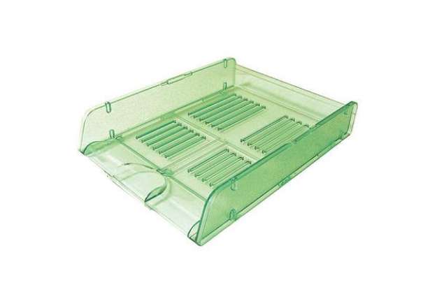 Immagine di Vaschetta portacorrispondenza TR25310 - 26 x 34 x 6 cm - verde trasparente - Arda
