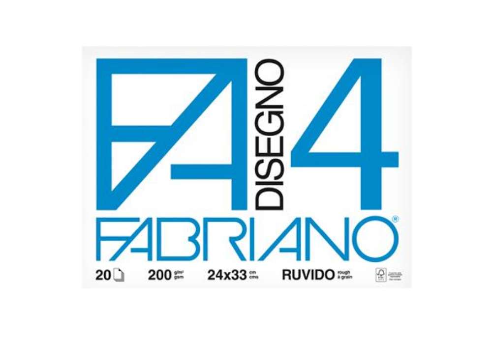 Immagine di Album F4 - 24 x 33 cm - 20 fogli - 200 gr - ruvido - Fabriano