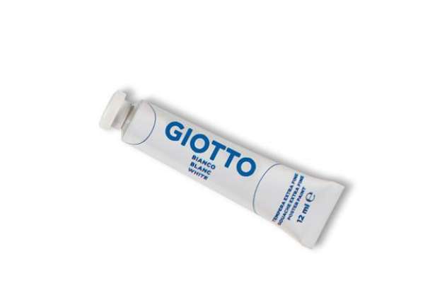 Immagine di Tempera Tubo 4 - 12ml - bianco - Giotto