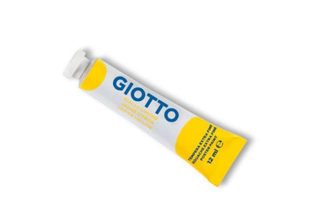 Immagine di Tempera Tubo 4 - 12ml - giallo limone - Giotto