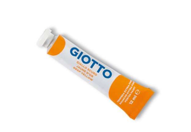 Immagine di Tempera Tubo 4 - 12ml - giallo scuro - Giotto