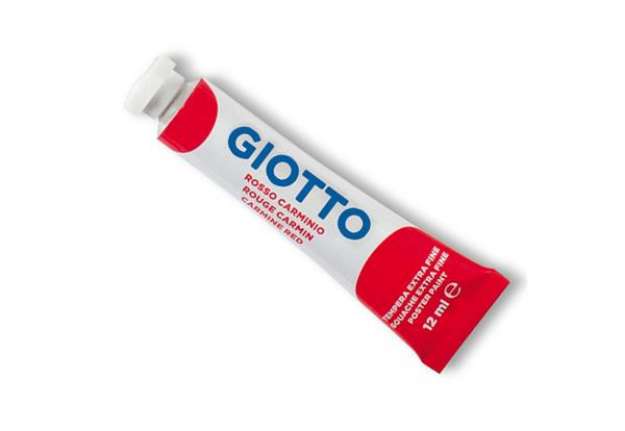 Immagine di Tempera Tubo 4 - 12ml - rosso carminio - Giotto