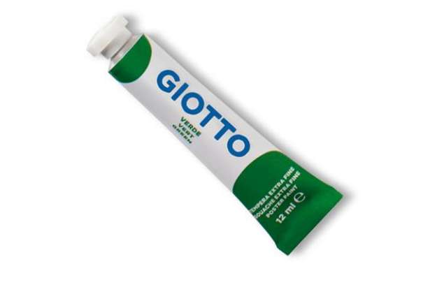 Immagine di Tempera Tubo 4 - 12ml - verde - Giotto