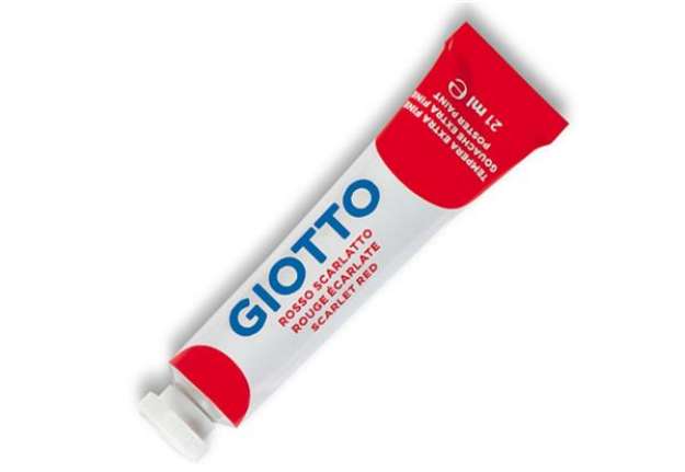 Immagine di Tempera Tubo 7 - 21ml - rosso scarlatto - Giotto