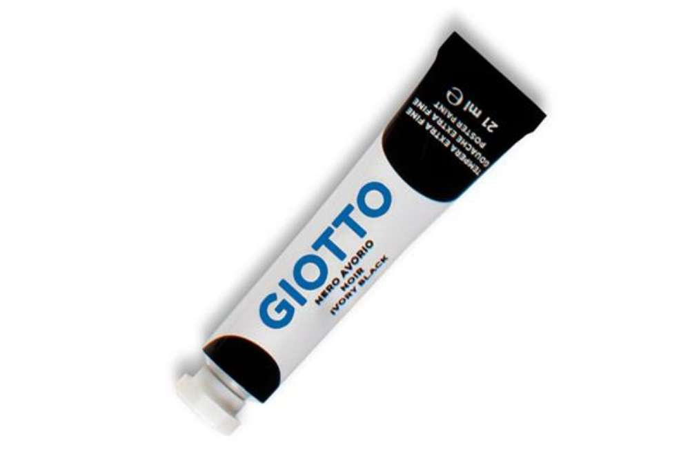 Immagine di Tempera Tubo 7 - 21ml - nero - Giotto