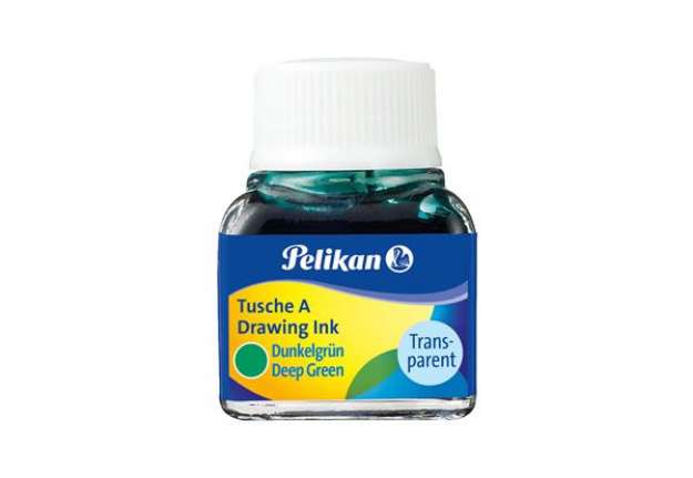 Immagine di Inchiostro di china 523 - 10ml - verde scuro 7 l - Pelikan