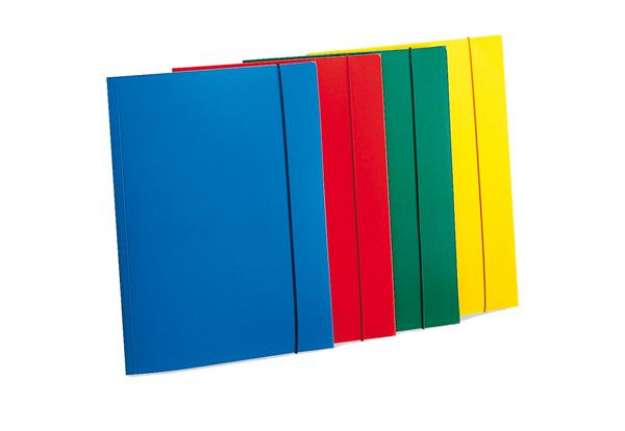 Immagine di Cartellina con elastico - PPL - 3 lembi - 23,5x34,5 cm - rosso - Fellowes