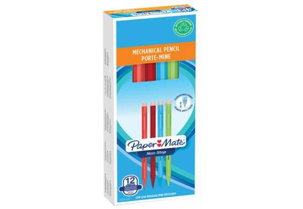 Immagine di Portamine Non Stop - mina 0,70mm - colori assortiti - Papermate - conf. 12 pezzi