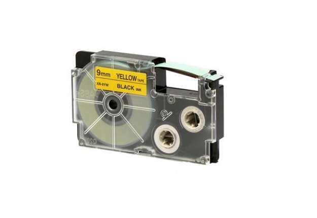 Immagine di Nastro - 9 mm x 8 mt - nero/giallo - Casio