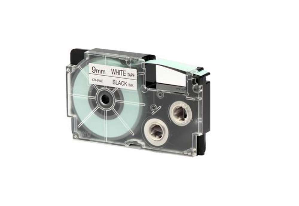 Immagine di Nastro - 9 mm x 8 mt - nero/ bianco - Casio